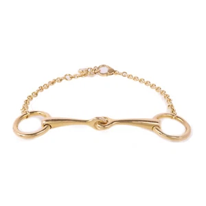 HERMES Filet D'or Bracelet Diamond 18K Yellow Gold - Picture 1 of 11