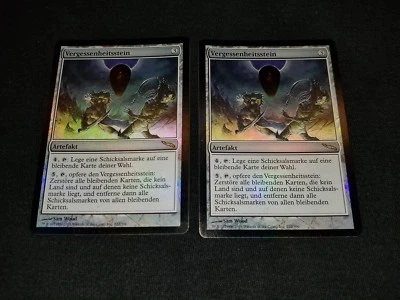 MTG 1x Mirrodin rare artifact LP German FOIL Oblivion Stone ships w/ tracking - Image 1 of 2