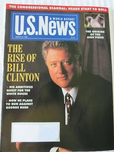 U.S. NEWS MAGAZINE MARCH 1992 THE RISE OF BILL CLINTON HIS AMBITIOUS QUEST - Imagen 1 de 1