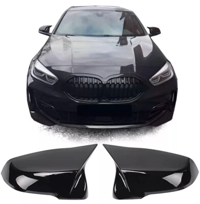 CALOTTE SPECCHIETTI BMW SERIE 1 F40 Nero Lucido Ala Gabbiano X1 X2 🚚📦24ORE - Image 1 of 4