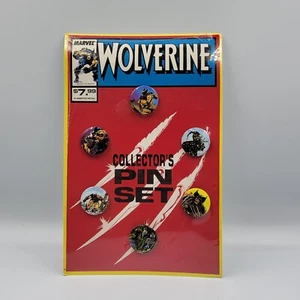 NUEVO SELLADO RARO VINTAGE 1989 MARVEL XMEN WOLVERINE COLECCIONISTAS PRENDEDOR CONJUNTO DE 6 - Imagen 1 de 9