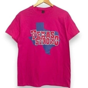 Texas Strong Unisex T-Shirt Pink - Picture 1 of 7