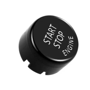 Black Start Stop Push Button Engine with Off Fit for BMW 1 2 3 4 5 Series F30 - Foto 1 di 12