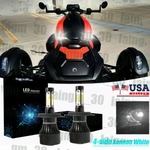 4-side Bright LED Headlight Conversion Kit For Can-Am Ryker /Ryker Rally Edition - Picture 1 of 11