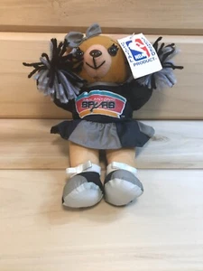 San Antonio Spurs NBA Vintage Plüschbär Cheerleader 9 Zoll Neu aus altem Lagerbestand Neu mit Etikett PlaybyPlay 1994 - Bild 1 von 5