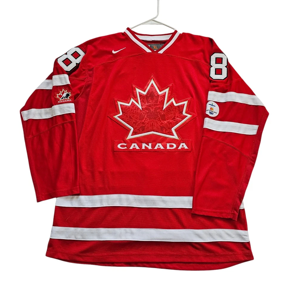 Camiseta deportiva roja Nike Bauer 2010 Canadá Vancouver Olympics #18 Mike Richards para hombre XL Foto 1 de 4