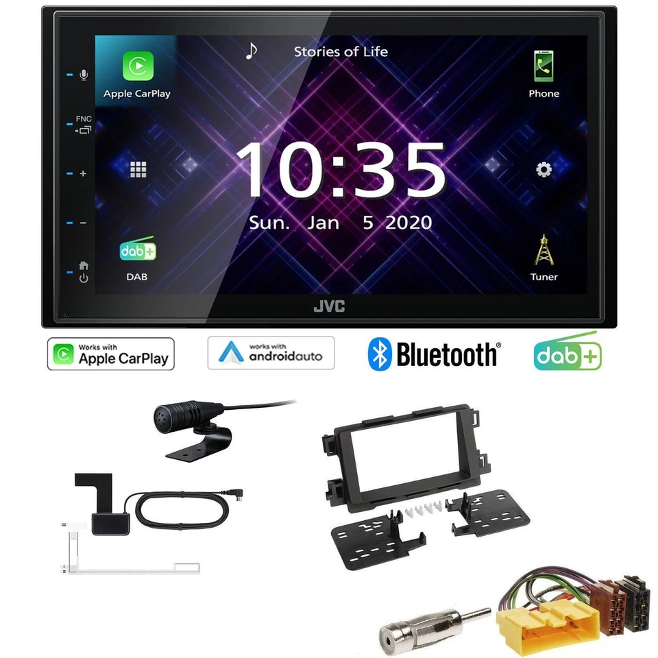 JVC Autoradio Apple CarPlay Android Auto DAB+ für Mazda CX-5 ab 2012 schwarz - Bild 1 von 4