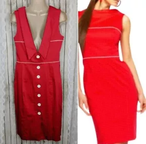 Bebe Pinup Red Polka Dot Retro Rockabilly Women's Dress XS #03 - Picture 1 of 12