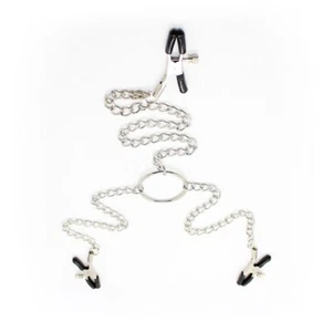 3-Head Nipple Clips Chain Breast Clitoris Clips BDSM Sex Bondage Restraint g3 - Picture 1 of 7