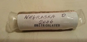 2006 D Nebraska State Quarter Rolle - unzirkuliert in Bank Kunststoff Schrumpffließe - Bild 1 von 2