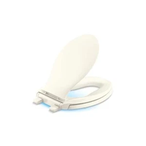 KOHLER Toilet Seat Closed-Front Elongated Quiet-Close Plastic in Biscuit Finish - Picture 1 of 6