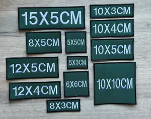 Bottle GR Embroidery Personalised Name Badges Patches Various Sizes Hook Backed - Picture 1 of 2