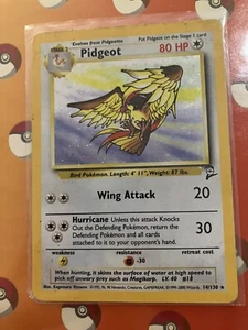 Pokémon TCG Pidgeot Base Set 2 14/130 Holo Unlimited Holo Rare - Picture 1 of 2