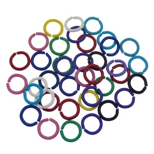 100 Assorted Iron Made Open Jump Ring Dangle Keychain Bracelet Jewelry Craft 8mm - Picture 1 of 7