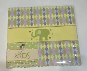 DCWV 8x8 NANA'S KIDS Scrapbook Photo Album Elephant Baby Infant NEW - Picture 1 of 5