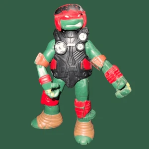 2014 Teenage Mutant Ninja Turtles Raphael Actionfigur Fliegerhelm selten B5 - Bild 1 von 3