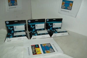 HP DesignJet 72 Tintenstrahlpatronen Set 130ml für T610 T790 T1100 T2300 T770 NEU - Bild 1 von 12