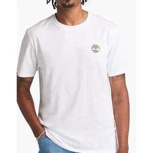 Timberland TB0A2FKZ1001 KENNEBEC RIVER Back Camo Tree Logo Short Sleeve Tee WHIT - Imagen 1 de 5