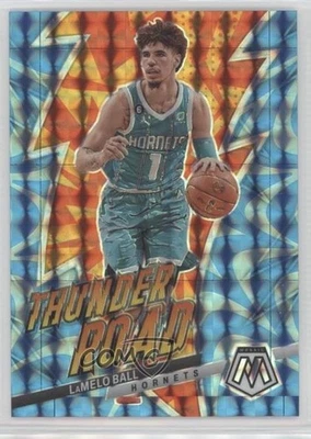2022-23 Panini Mosaic Thunder Road Reactive Blue Prizm /99 LaMelo Ball #16 - Image 1 of 2