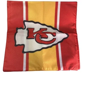 Dos 2 fundas de almohada interiores exteriores Kansas City Chiefs 18"X18" con cremallera nuevas - Imagen 1 de 3