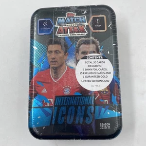Topps Match Attax Trading Card Game Season 2020/21 - Total 50 Cards - Tin Box - Bild 1 von 3