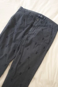 Pantalones ajustados Psycho Bunny azul marino bordados - talla 31 - Imagen 1 de 5