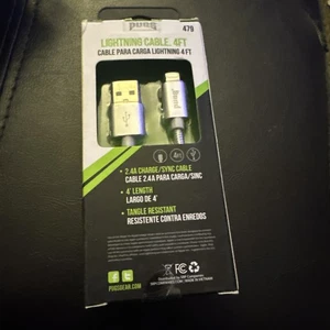 PUGS - 479 - 4ft LTG Cable – iPhone Charger 2.4A Tangle-Free  - Picture 1 of 2