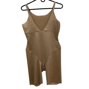 Maidenform Womens Shapewear Bodysuit Mid Thigh Shaper 83032 Size 2XL Nude Tan - Picture 1 of 5