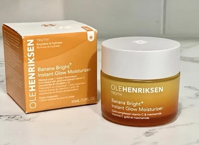 Crema hidratante Ole Henriksen Banana Bright Instant Glow 1,7 oz 50 ml nueva en caja Foto 1 de 4