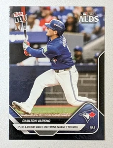 Daulton Varsho 2025 Topps AHORA #828 ALDS Lámina Negra 2-HR 4-RBI Declaración 04/10 - Imagen 1 de 2