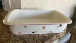 Villeroy & Boch - Petite Fleur 12" Rectangle Lasagna Casserole Baker - Germany - Picture 1 of 9