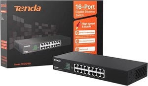Tenda Switch 16 Port Gigabit LAN Switch Plug-and-Play Ethernet Switch Lüfterlos - Bild 1 von 1