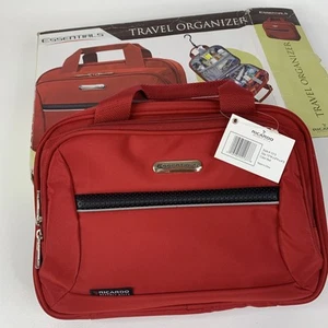Ricardo Beverly Hills Toilette da Appendere Organizzatore da Viaggio Essentials Borsa Rossa Nuova con etichette - Foto 1 di 6