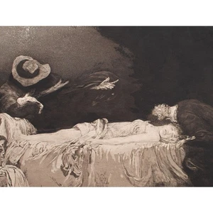 Max Klinger Eine Liebe Opus X 6 Symbolismus Radierung Mappe 1920 vollständig - Bild 1 von 12