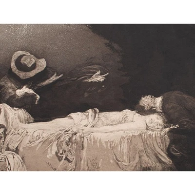 Max Klinger Eine Liebe Opus X 6 Symbolismus Radierung Mappe 1920 vollständig - Bild 1 von 4