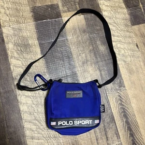 Vintage Polo Sport Umhängetasche blau Mini - Bild 1 von 5