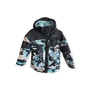Boys COLUMBIA Gray Blue Omni Heat Infinity Mighty Mogul II Snow Jacket Size S - Picture 1 of 7
