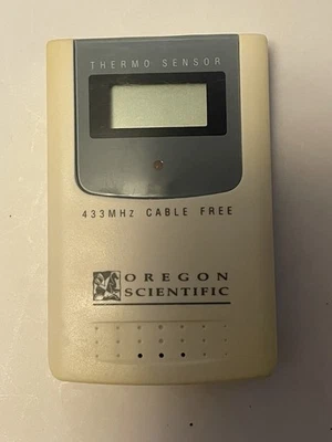 Sensor térmico THR128 Oregon Scientific 433 MHz sensor sin cable probado funcionando - Imagen 1 de 4