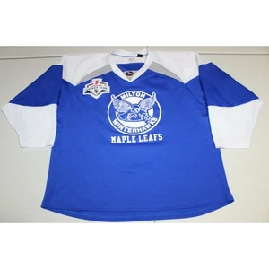 Hockey AA Milton Winterhawks Tsokov #14 Jersey Large Blue Kobe Patch Scotiabank - Picture 1 of 7