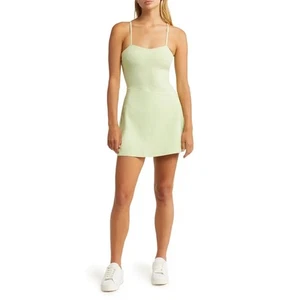 Alo Yoga Alosoft Courtside Tennis Dress Iced Green Tea Size XS EUC Extra Small - Picture 1 of 19