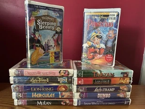 Vintage Walt Disney movie collection VHS clamshell sealed NEW 12 movie bundle! - Picture 1 of 24