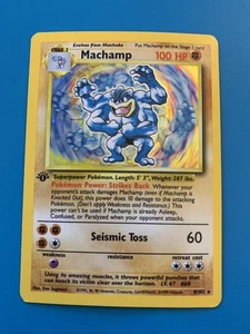 1ª Edición Machamp 8/102 Base Set Holo Raro De Colección 1999 Tarjeta Pokémon - Imagen 1 de 2