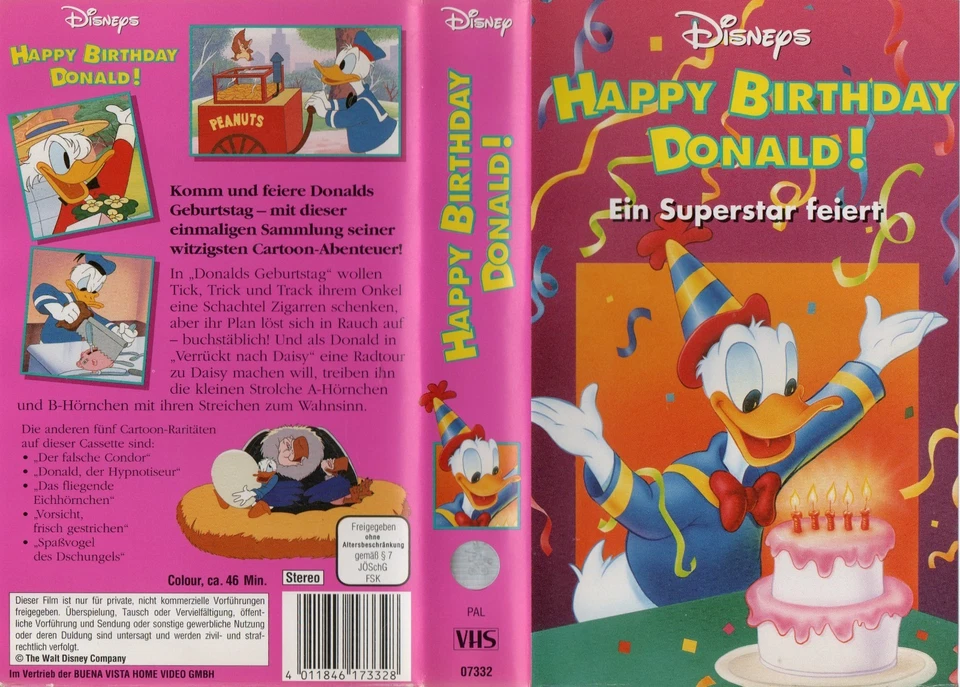 VHS Kassette * Disney * Happy Birthday Donald - ein Superstar feiert - Bild 1 von 1