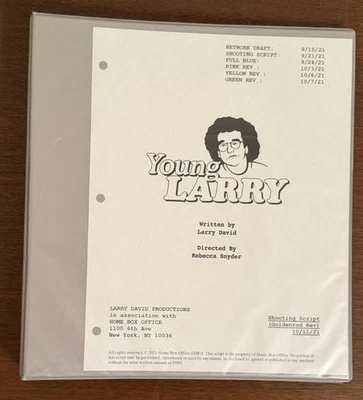 Larry David Curb Your Enthusiasm Pantalla Original Usado Guión y Carpeta Certificado de Autenticidad Foto 1 de 4