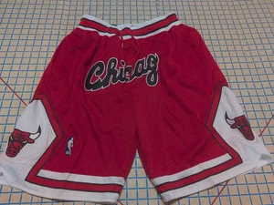 Chicago Bulls 1997-98 JUST DON Hardwood Classic Size 2XL Shorts NBA MJ ~4 - Picture 1 of 12