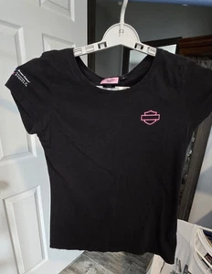 Harley-Davidson Damen T-Shirt Schwarz Large Breast Cancer Awareness - Bild 1 von 6