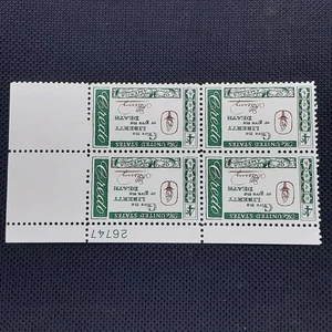 Vintage US Credo Liberty Patrick Henry 3c Stamp Block Plate 26747 Mint OG NH Rar - Picture 1 of 2