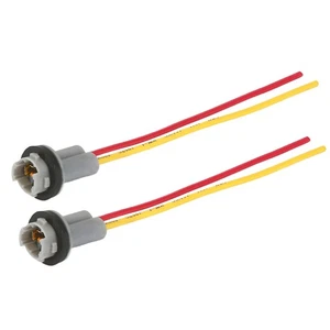 2pcs Bulb Base Side Marker Bumper Light Bulb Socket Plug Wiring Pigtail Plug - Picture 1 of 4