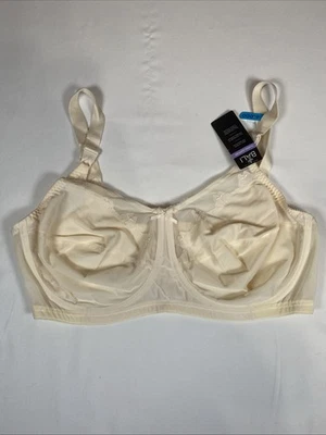 NWT Bali Flower Underwire DF0180 44DDD Nylon Cream Women's Bra - Image 1 of 4