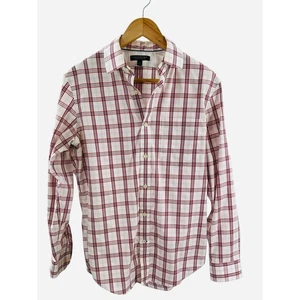 Banana Republic Small klassische Passform bügelfrei kariertes Button-Down-Hemd für Herren - Bild 1 von 7